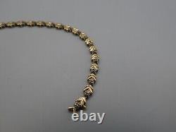 Attractive 9ct Yellow Gold & Diamond 7.5 Tennis Bracelet 5.5g