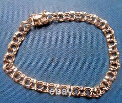 Attractive Vintage 9ct Yellow Gold Modern Style Bracelet h/m 1979 London Import
