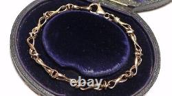 BEST EVER RICH Solid 9CT GOLD FANCY Link BRACELET