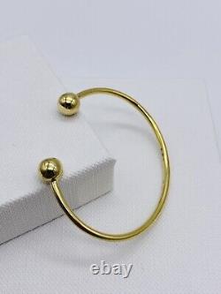 Babies Plain Double Torc Bangle 375 Hallmarked -9ct Yellow Gold- Brand New 2gr