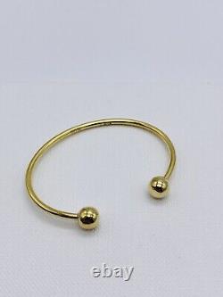 Babies Plain Double Torc Bangle 375 Hallmarked -9ct Yellow Gold- Brand New 2gr