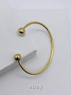 Babies Plain Double Torc Bangle 375 Hallmarked -9ct Yellow Gold- Brand New 2gr