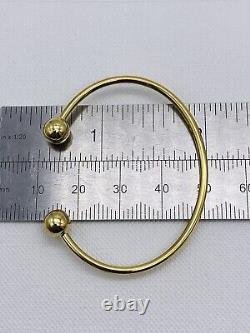 Babies Plain Double Torc Bangle 375 Hallmarked -9ct Yellow Gold- Brand New 2gr