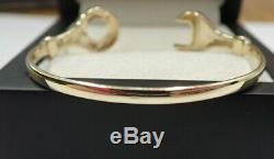 Baby/Child Spanner Bangle 9ct Solid Gold Gift Boxed