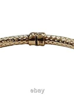 Bangle 9ct Gold Ladies 3.5 grams Gift Boxed 4 mm Wide Hinged Bracelet