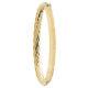 Bangle 9ct Gold Ladies 4.99 Grams Gift Boxed Twist 5.5mm Wide Hinged