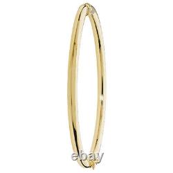 Bangle HInged 9ct Gold Ladies Hinged 4.7 grams 4mm Wide Bracelet Bangle 9ct Gold