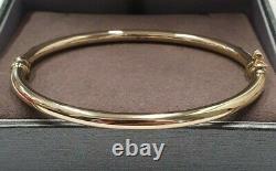 Bangle HInged 9ct Gold Ladies Hinged 4.7 grams 4mm Wide Bracelet Bangle 9ct Gold