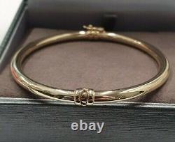 Bangle HInged 9ct Gold Ladies Hinged 4.7 grams 4mm Wide Bracelet Bangle 9ct Gold