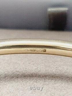 Bangle HInged 9ct Gold Ladies Hinged 4.7 grams 4mm Wide Bracelet Bangle 9ct Gold