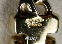 Beautiful 9ct Yellow Gold Celtic Knot Link 7.5 inch Multi Tone Bracelet