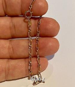 Beautiful 9ct gold Chain bracelets, Fully Hallmark, 17cm