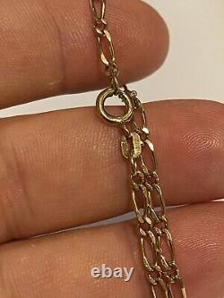 Beautiful 9ct gold Chain bracelets, Fully Hallmark, 17cm