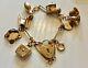Beautiful Quality Ladies Vintage Solid 9ct Gold Charm Bracelet & Charms