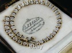 Beautiful Vintage 9ct Yellow Gold 0.50 Carat Diamond Tennis Bracelet