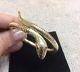Beautiful Vintage 9ct Yellow Gold Snake Bangle With Ruby Eyes 26g