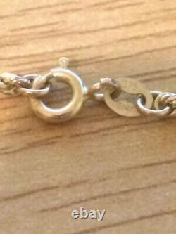 Beautiful Vintage Italian Fully Hallmarked 9ct Yellow Gold Rope Link Bracelet