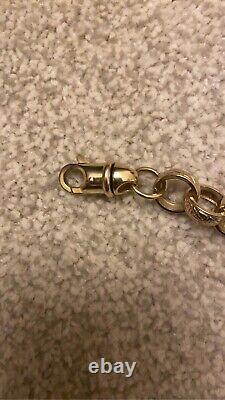 Belcher Bracelet 9ct Gold 8.75 Inches