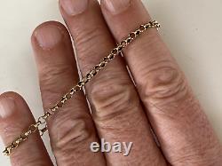 Belcher Type 9ct Gold Bracelet Bangle 3.6 Grammes 7.25 Inch Long