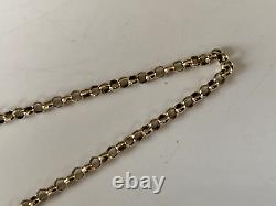 Belcher Type 9ct Gold Bracelet Bangle 3.6 Grammes 7.25 Inch Long