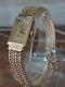 Brand New Looking Vicence 9ct Gold Ladies Watch With A 9ct Gold Popcorn Bracelet