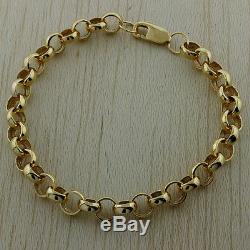 CHILDS NEW 9ct Gold Classic Plain Belcher Bracelet 14.2G 7.5 RRP £570 C236
