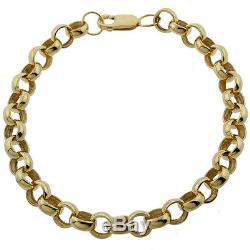 CHILDS NEW 9ct Gold Classic Plain Belcher Bracelet 14.2G 7.5 RRP £570 C236