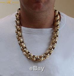 CHUNKY MEN'S 26 INCH Belcher Chain Cast in 9ct Solid Gold 442g FULLY HALLMARKED