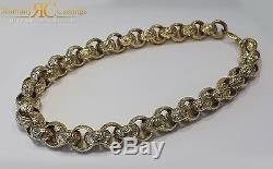CHUNKY MEN'S 26 INCH Belcher Chain in Jewellers Bronze 340g Dipped in 9ct Gold