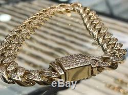 CUBAN CURB 375 9CT Yellow Gold Genuine Style Bracelet 10mm 8 37.7gr Brand NEW