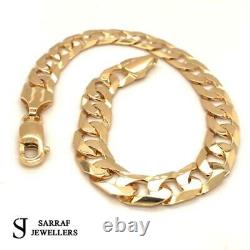 CURB HEAVY Bracelet 375 9CT Gold Yellow SOLID Genuine 8.5gr BRAND NEW 7.5