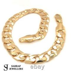 CURB HEAVY Bracelet 375 9CT Gold Yellow SOLID Genuine 8.5gr BRAND NEW 7.5