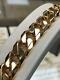 Curb Heavy Bracelet 375 9ct Yellow Solid Gold Genuine 64.3gr Brand New 9 12mm