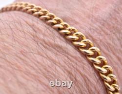 CUTE 8 Antique Victorian GRADUATED 9ct Gold ALBERT Bracelet 9ct DOG CLIP 13.2g