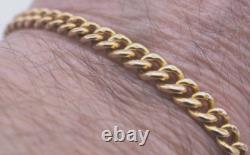CUTE 8 Antique Victorian GRADUATED 9ct Gold ALBERT Bracelet 9ct DOG CLIP 13.2g