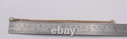 CUTE 8 Antique Victorian GRADUATED 9ct Gold ALBERT Bracelet 9ct DOG CLIP 13.2g