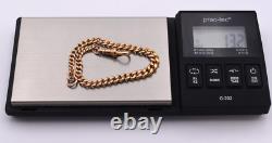 CUTE 8 Antique Victorian GRADUATED 9ct Gold ALBERT Bracelet 9ct DOG CLIP 13.2g