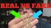 Cheap Rope Chain Vs Real Gold Rope Chain