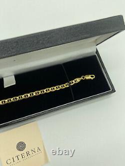 Citerna 7.5 inch/19 cm Length and 0.5 cm Width Anchor 9 ct Yellow Gold Bracelet