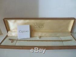 Clogau Gold, 9ct Yellow & Rose Gold Double Link Charm Bracelet, 7 1/2'