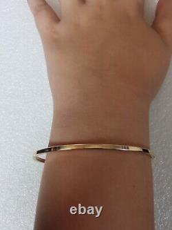 Cuff Bangle in Solid 9ct Yellow Gold