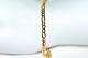 Curb Figaro Gold Bracelet (2.4g) 9ct 2-tone Gold 7 Hatton Garden New Uk -sale