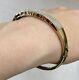 Diamond 1ct Pave'i Love You' Bangle Bracelet 9ct 9k Yellow Gold 7.5