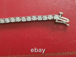 Diamond Tennis Bracelet 9ct White Gold Premium Diamonds 1. Ct
