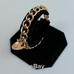 Edwardian Antique 9 Ct Rose Gold Gate Bracelet Birmingham 1903 16 Grams