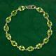 Edwardian Style Peridot Bracelet 9ct Gold