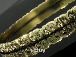 Elegant Genuine SOLID 9ct / 9K GOLD Lucky ELEPHANT BANGLE 68mm LARGE size