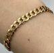 Embossed Curb Chain Bracelet 9ct 9k Yellow Gold 7.5