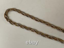 Excellent 9CT Gold Fancy Chain Link Bracelet Yellow And White Gold