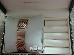Excellent condition 9ct gold men's watch with 9ct gold wide bracelet 19cm long